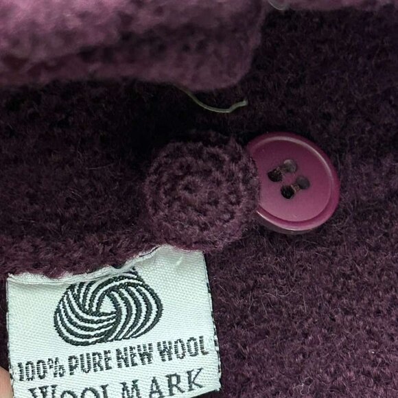 Vintage Pendleton Girls M 100% Wool Cardigan Sweater Embroidered Floral - Picture 9 of 16